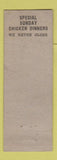 Matchbook Cover - New Bradford Restaurant WORN