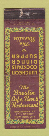 Matchbook Cover - Breslin Cafe Restaurant New York City WORN