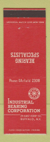 Matchbook Cover - Industrial Bearing Corp Buffalo NY