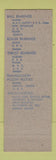 Matchbook Cover - Industrial Bearing Corp Buffalo NY