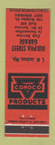 Matchbook Cover - Gulpha Street Garage Hot Springs AR Conoco oil gas