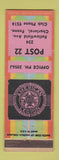 Matchbook Cover - American Legion Post 22 Charleroi PA