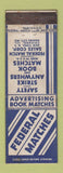 Matchbook Cover - Federal Matches WEAR