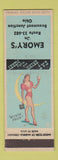 Matchbook Cover - Emory's Beaumont Junction OH pinup