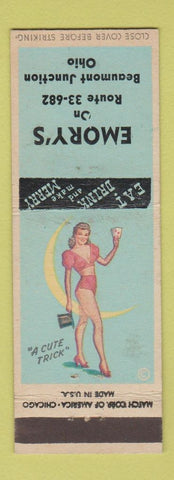 Matchbook Cover - Emory's Beaumont Junction OH pinup
