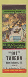Matchbook Cover - 101 Tavern East Dubuque IA