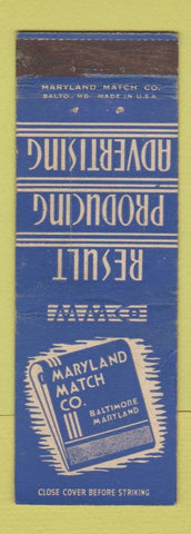 Matchbook Cover - Maryland Match Company