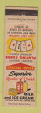 Matchbook Cover - Superior Milk Ice Cream Dairy Canton OH WEAR