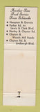 Matchbook Cover - The Station Railroad Restaurants St Louis MO