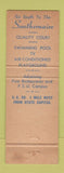 Matchbook Cover - Southernaire Motel Tallahassee FL WORN