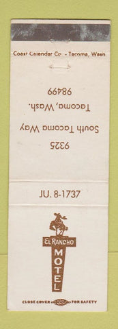 Matchbook Cover - El Rancho Motel Tacoma WA
