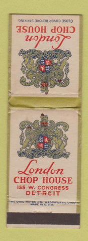 Matchbook Cover - London Chop House Detroit MI WORN