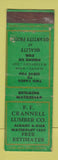 Matchbook Cover - FF Crannell Lumber Albany NY Federal WORN