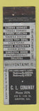 Matchbook Cover - CL Conway Printing Griffin GA MERCHANTS WEAR