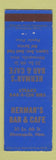 Matchbook Cover - Herman's Bar Cafe Minneapolis MN