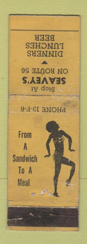 Matchbook Cover - Seavey's girlie WORN