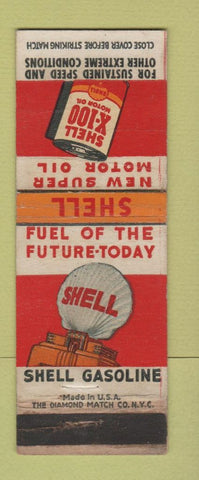 Matchbook Cover - Shell oil gas WORN