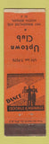 Matchbook Cover - Uptown Club North Bergen NJ
