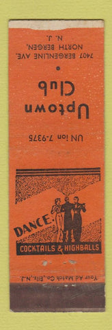 Matchbook Cover - Uptown Club North Bergen NJ