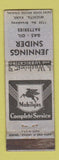 Matchbook Cover - Jennings Snider Mobil oil gas Wichita KS WORN