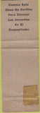 Matchbook Cover - Long Star Gin Co Cotton Canutillo TX WEAR
