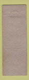 Matchbook Cover - Vermont Road Equipment Montpelier VT ADVANCE WORN