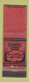 Matchbook Cover - King Midas Len's Food Market STAMPED WORN