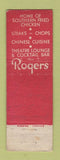 Matchbook Cover - Rogers Corner New York City feature WEAR