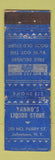 Matchbook Cover - Yanno's Liquor Store Johnstown NY POOR