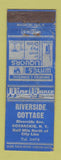 Matchbook Cover - Riverside Cottage Coxsackie NY WORN
