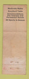 Matchbook Cover - Riverside Cottage Coxsackie NY WORN