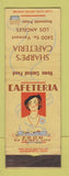 Matchbook Cover - Sharpe's Cafeteria Los Angeles CA girlie WEAR