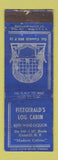 Matchbook Cover - Fitzgerald's Log Cabin Catskill NY WORN