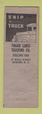 Matchbook Cover - Finger Lakes Trucking Auburn NY ADVANCE WORN