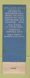 Matchbook Cover - Park Wilshire Hotel Los Angeles CA WORN