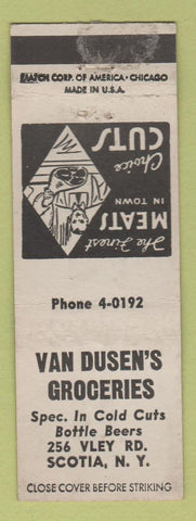 Matchbook Cover - Van Dusen's Grocery Scotia NY WORN