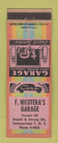 Matchbook Cover - F Nicotera's Garage Schenectady NY