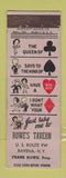 Matchbook Cover - Rowe's Tavern Ravena NY WEAR