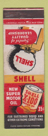 Matchbook Cover - Shell oil gas