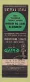 Matchbook Cover - Yale Scales CH Gallrein Dallas TX