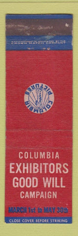 Matchbook Cover - Columbia Exhibitors Good Will Campaign CROWN