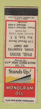 Matchbook Cover - Monogram Oil Phil Ross New York City