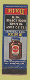 Matchbook Cover - Montco Food Products Philadelphia PA Coffee