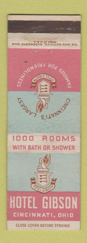 Matchbook Cover - Hotel Gibson Cincinnati OH