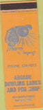 Matchbook Cover - Arcade Bowling Racine WI