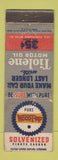Matchbook Cover - Tiolene oil Pure Woco Pep gas WEAR