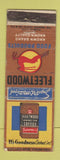 Matchbook Cover - Fleetwood Food Products Coffee WEAR