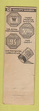 Matchbook Cover - Macmillan oil gas CROWN