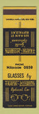 Matchbook Cover - Frank & Lesswing Optical Buffalo NY WEAR