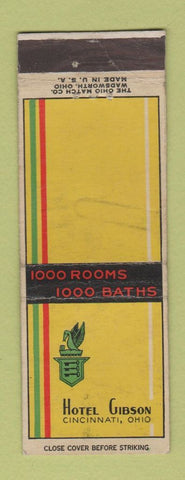 Matchbook Cover - Hotel Gibson Cincinnati OH WEAR